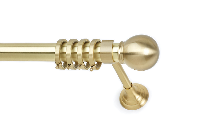 Anartisi Κουρτινόξυλο Χρυσό Φ35 SFERA Χρυσό Σατινέ